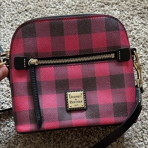 Dooney & Bourke Pink Plaid Crossbody Bag